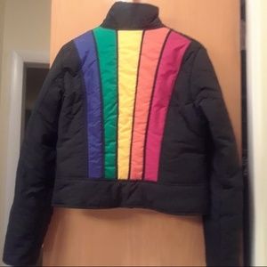 Black & rainbow jacket